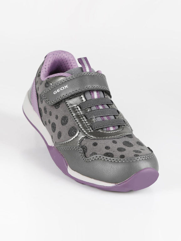 Geox J JOCKER PLUS G.A Sneakers bambina in ecopelle scamosciata Sneakers Basse bambina Grigio taglia 32