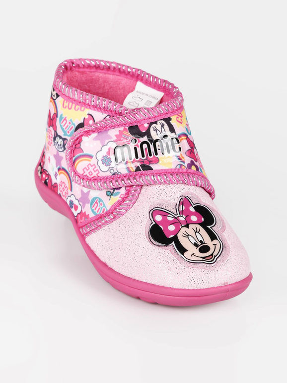 Disney Minnie pantofole alte da bambina Pantofole bambina Rosa taglia 26