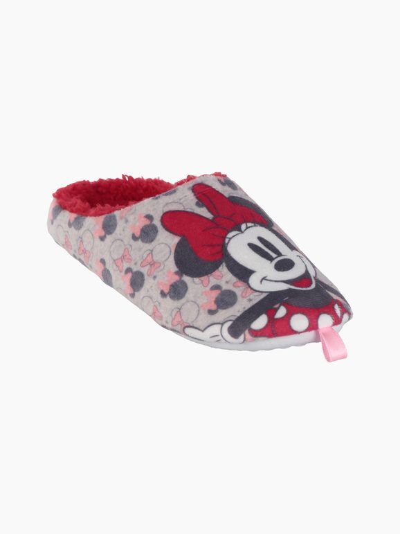 Disney Minnie Pantofole da bimba con stampa Pantofole bambina Rosso taglia 32/33