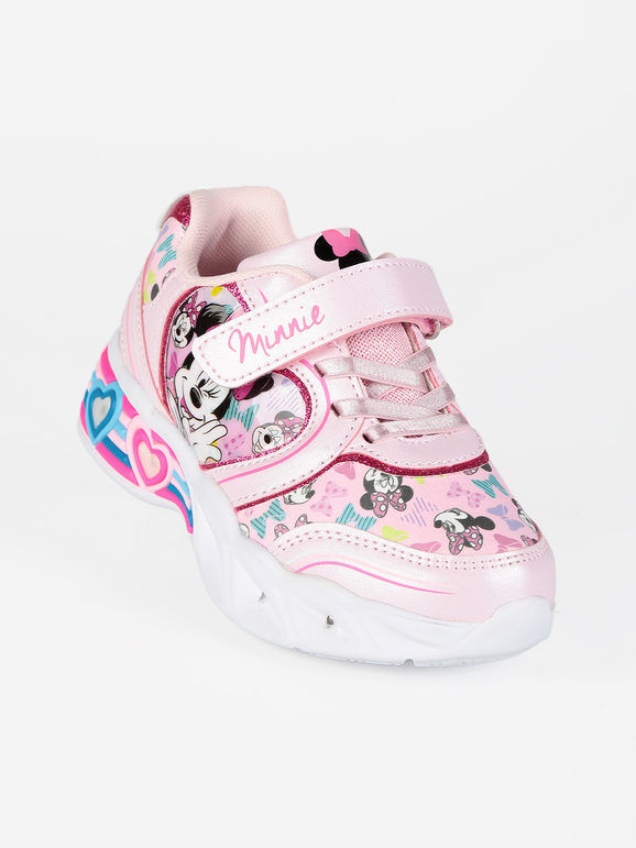 Disney Minnie Sneakers da bambina con luci Sneakers Basse bambina Rosa taglia 31
