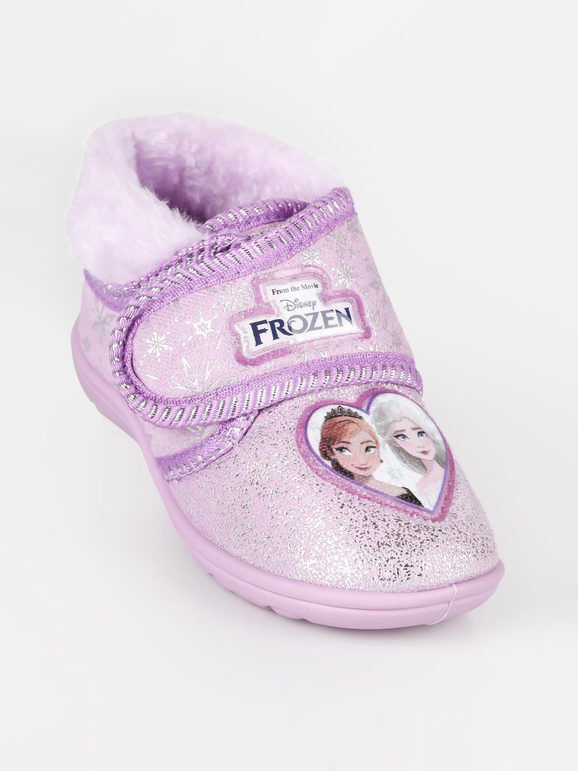 Disney Pantofole alte da bambina con pelo Pantofole bambina Viola taglia 22