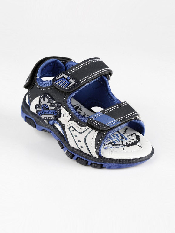 Shoes Sandaletti con strappi Sandali Bassi bambino Blu taglia 25