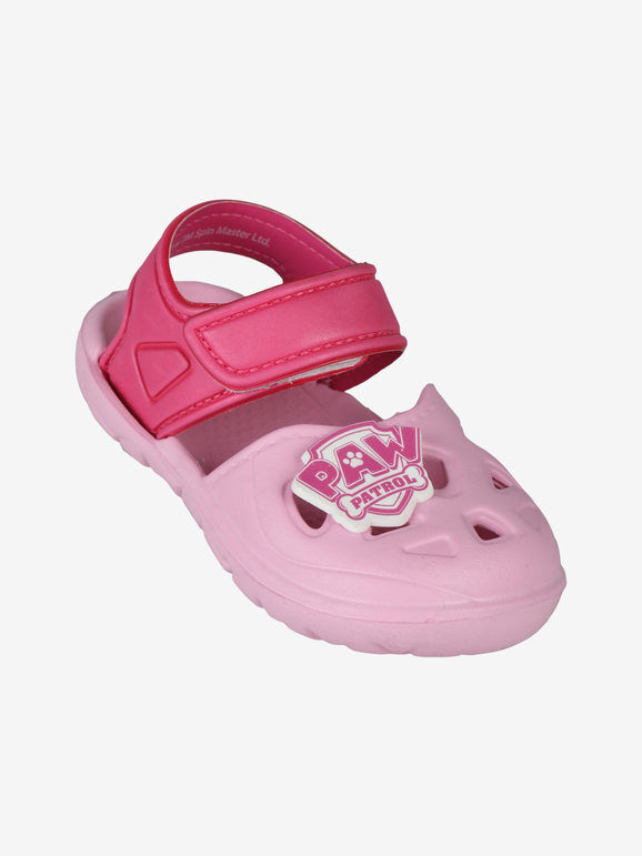 paw patrol Sandali da bambina in gomma con cinturino a strappo Ciabatte bambina Rosa taglia 22