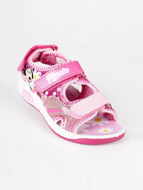 Disney Sandali Minnie con luce Sandali Bassi bambina Rosa taglia 31