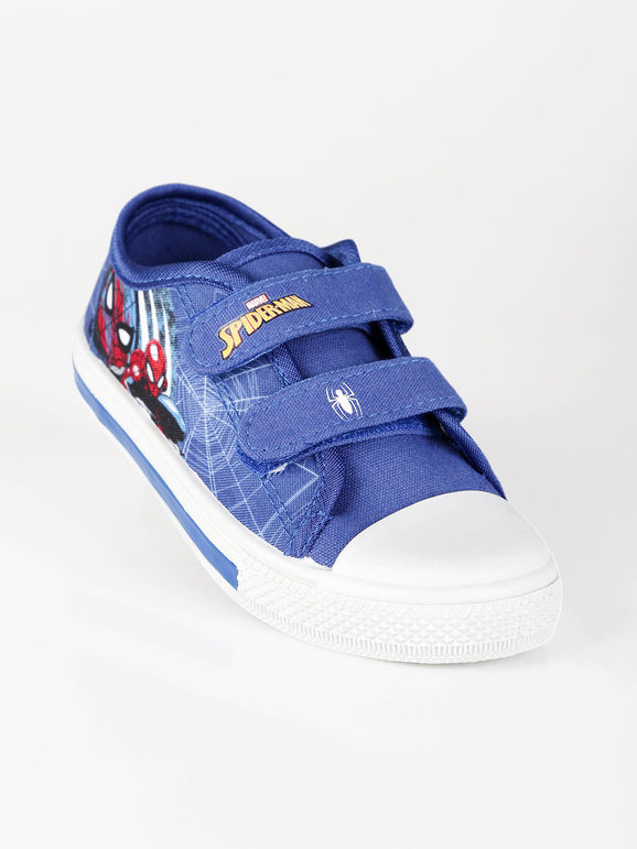 Marvel Scarpe da bambino in tela con strappi e luci Sneakers Basse bambino Blu taglia 30