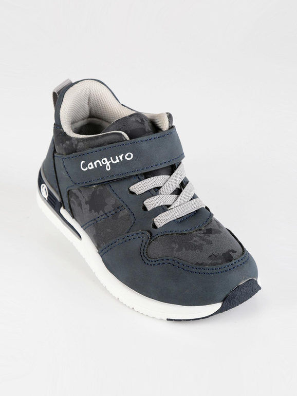 Canguro Sneakers alte con strappo per bambino Sneakers Alte bambino Blu taglia 24