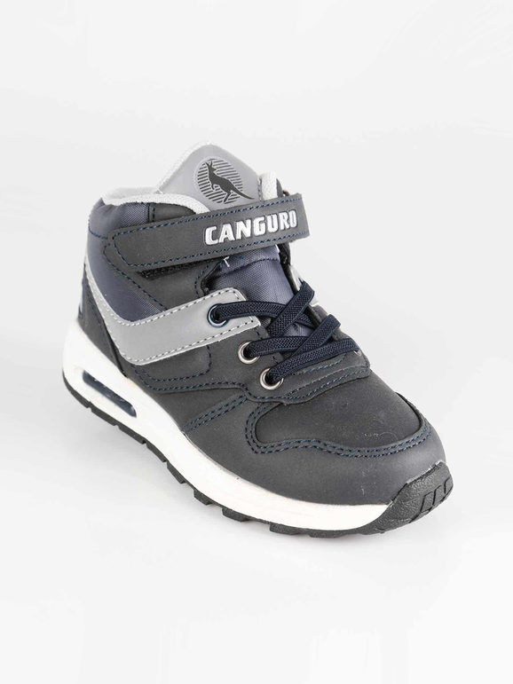 Canguro Sneakers alte con strappo per bambino Sneakers Alte bambino Blu taglia 24