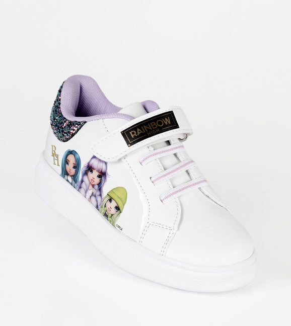 Rainbow Sneakers bambina in ecopelle con strappo Sneakers Basse bambina Bianco taglia 29