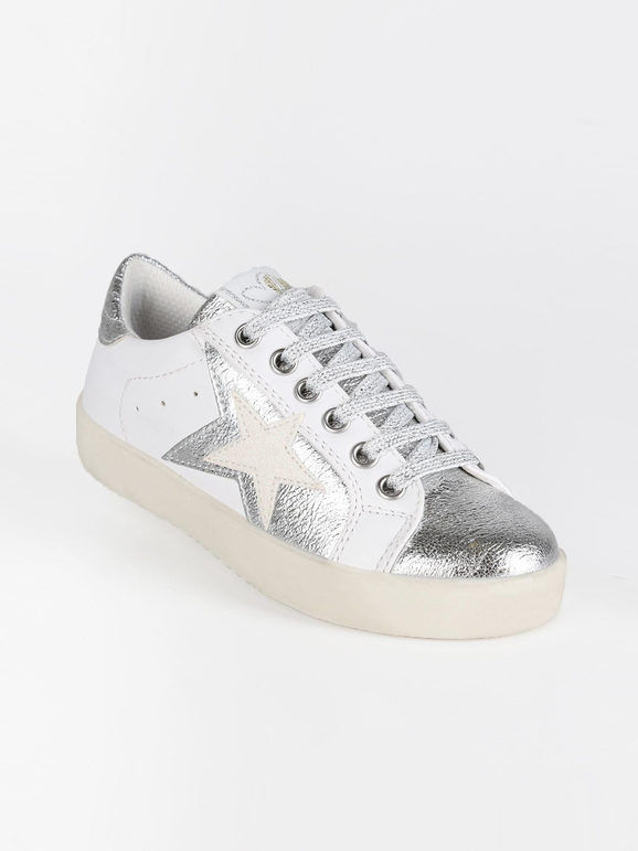 Asso Sneakers con stella Sneakers Basse bambina Argento taglia 28