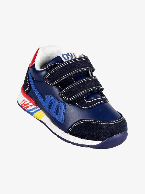 melania Sneakers da bambino con strappi Sneakers Basse bambino Blu taglia 21