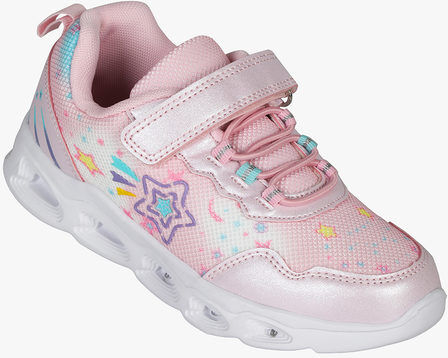 Bacio & Bacio Sneakers da ragazza con chiusura a strappo e luci Sneakers Basse bambina Rosa taglia 33