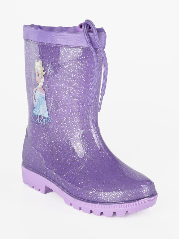 Disney Stivali pioggia da bambina Stivali senza tacco bambina Viola taglia 31