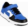 melania Sneakers bicolor da ragazzo con strappo Sneakers Basse bambino Blu taglia 33