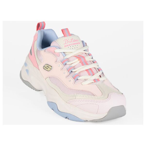 skechers d'lite 4.0 fresh diva sneakers in pelle sportiva donna sneakers basse donna rosa taglia 39