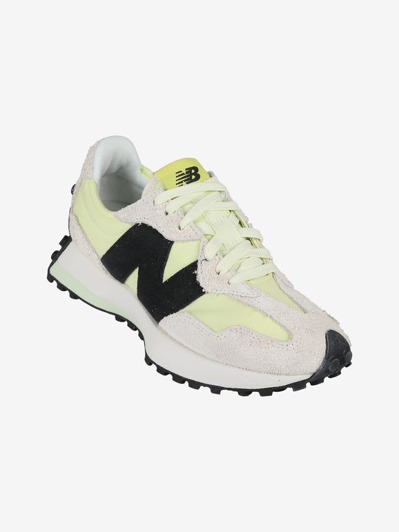 New Balance 327 Sneakers donna in pelle e tessuto Scarpe sportive donna Giallo taglia 36