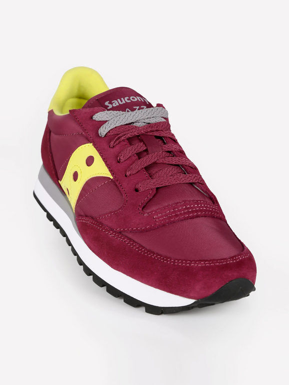 Saucony JAZZ ORIGINAL Sneakers donna in pelle scamosciata Scarpe sportive donna Rosso taglia 37