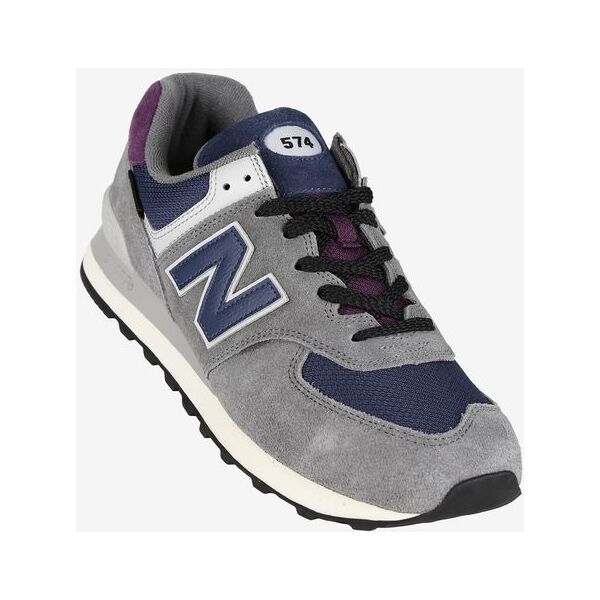 new balance 574 sneakers in pelle scamosciata da uomo scarpe sportive uomo grigio taglia 42