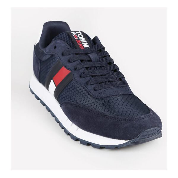 tommy hilfiger retro mix sneakers runner da uomo scarpe sportive uomo blu taglia 43