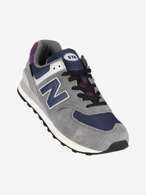 New Balance 574 Sneakers in pelle scamosciata da uomo Scarpe sportive uomo Grigio taglia 44