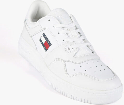 Tommy Hilfiger Retro Basket Sneakers in pelle uomo Sneakers Basse uomo Bianco taglia 45