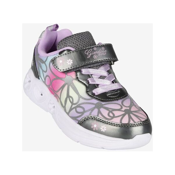 giardino d'oro sneakers da bambina a fiori con luci scarpe sportive bambina grigio taglia 25