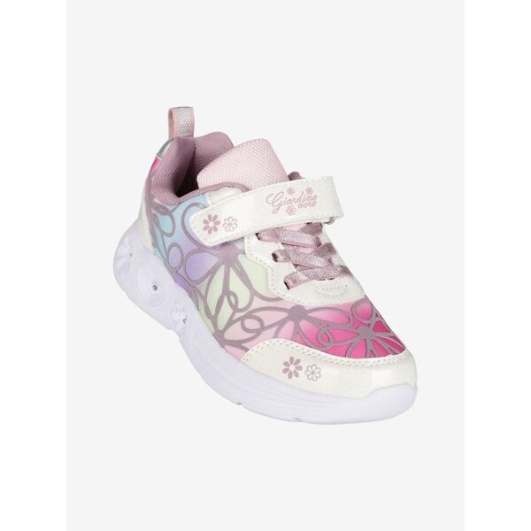 giardino d'oro sneakers da ragazza a fiori con luci scarpe sportive bambina bianco taglia 31