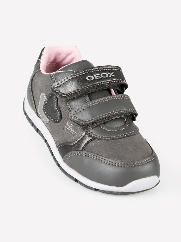 Geox B HEIRA Sneakers bambina con strappi Scarpe sportive bambina Grigio taglia 25