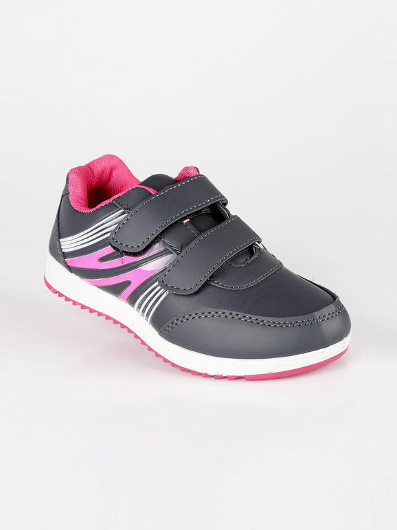 Cox Sneakers con strappi Scarpe sportive bambina Grigio taglia 32