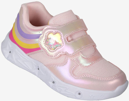 Bacio & Bacio Sneakers da ragazza con luci e strappo Scarpe sportive bambina Rosa taglia 33