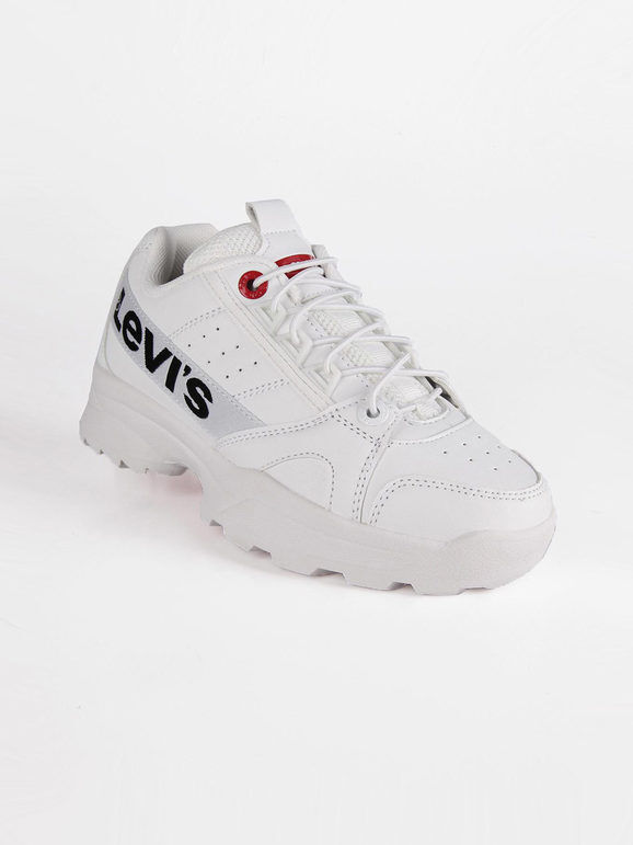 Levis SOHO/VSOH0010S Scarpe sportive stringate bambini Scarpe sportive unisex bambino Bianco taglia 30