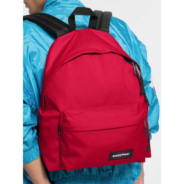 eastpak padded pak'r zaino in tessuto zaini unisex rosso taglia unica