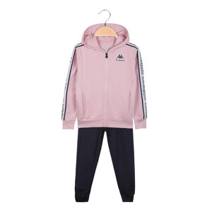 Kappa Completo sportivo 2 pezzi da bambina con felpa Tute Sportive bambina Rosa taglia 06