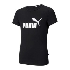 Puma Ess Logo Tee t-shirt bambina T-Shirt Manica Corta bambina Nero taglia 10