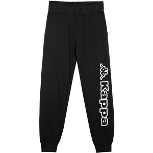 Kappa Pantaloni tuta da bambino in cotone con stampa Pantaloni e shorts bambino Nero taglia 14