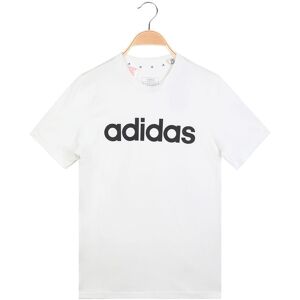 Adidas T-shirt da ragazzi a manica corta T-Shirt e Top unisex bambino Bianco taglia 15/16