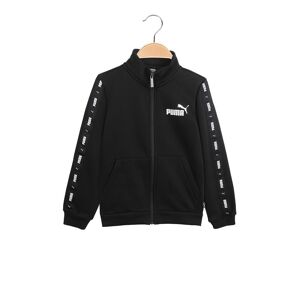 Puma Tape Sweat Sult Felpa da bambino con zip Felpe bambino Nero taglia 09/10