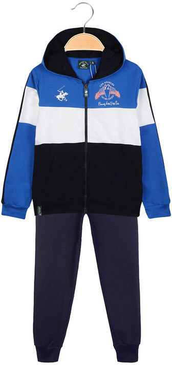 polo club completo sportivo 2 pezzi da bambino con felpa tute sportive bambino blu taglia 16