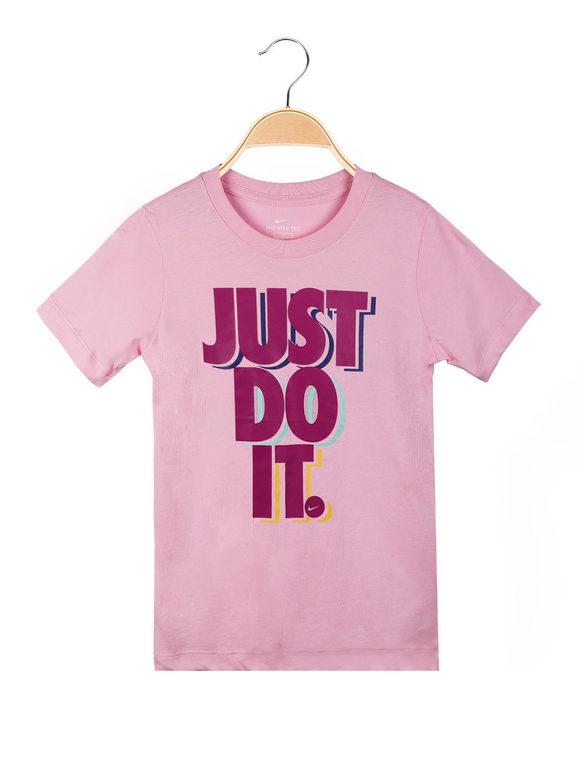 nike cu4569 654 just do t-shirt ragazze t-shirt e top bambina rosa taglia xl