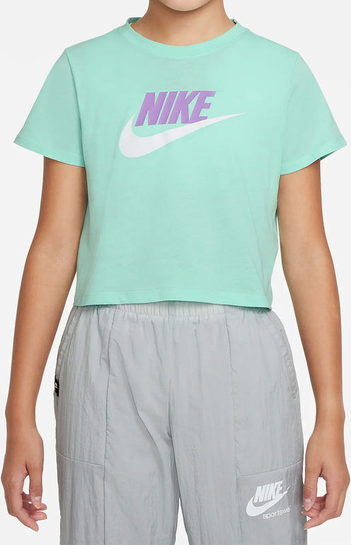 nike t-shirt cropped da ragazza t-shirt e top bambina verde taglia l