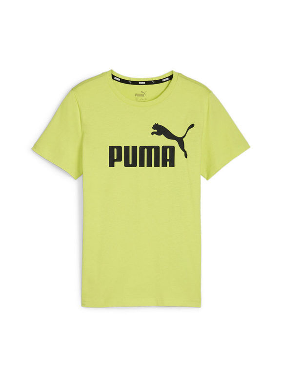 Puma Essentials+ Two-Tone Logo T-shirt da ragazzo T-Shirt e Top bambino Giallo taglia 15/16