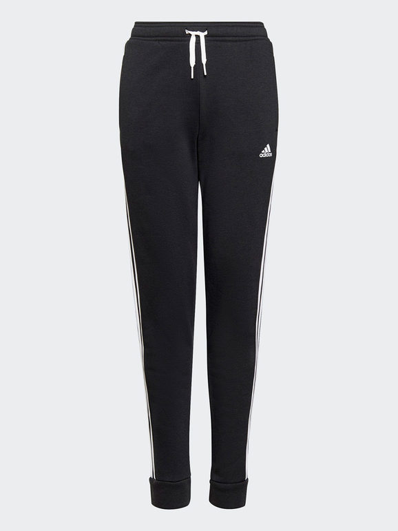 Adidas Pantaloni felpati da bambino Pantaloni e shorts bambino Nero taglia 11/12