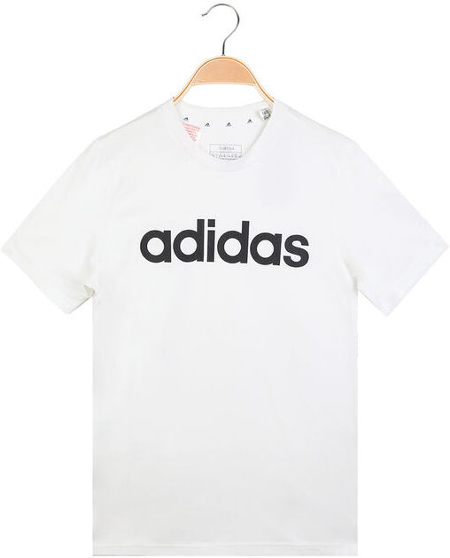 Adidas T-shirt da ragazzi a manica corta T-Shirt e Top unisex bambino Bianco taglia 15/16