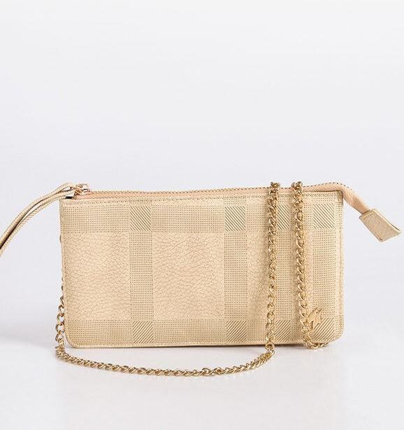 Armata Di Mare Pochette portafoglio Tinta unita Borse donna Beige taglia Unica