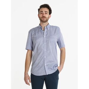 Sky Camicia a quadretti da uomo manica corta Camicie Classiche uomo Blu taglia M