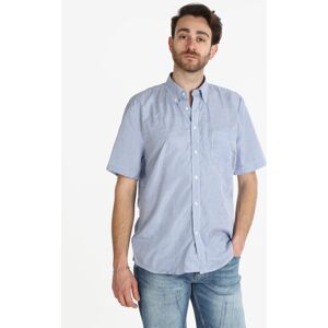 Sky Camicia a righe da uomo manica corta Camicie Classiche uomo Blu taglia XL