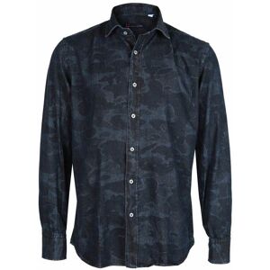 Fb Camicia da uomo con fantasia mimetica Camicie Classiche uomo Jeans taglia M