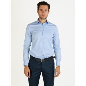 Y.Two Camicia da uomo slim fit a maniche lunghe Camicie Classiche uomo Blu taglia XXL