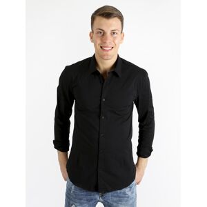 Original Wearing Camicia slim Camicie Classiche uomo Nero taglia L