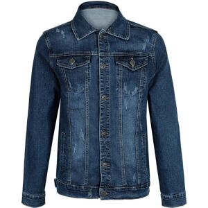 Solada Giacca di jeans con taschini e strappi Giacche Jeans uomo Jeans taglia L