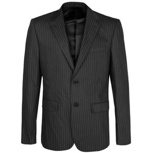 New Marshll Giacca elegante da uomo gessata Blazer uomo Nero taglia 52